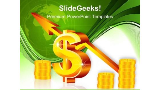 Dollar Arrow Finance PowerPoint Templates And PowerPoint Themes 0412