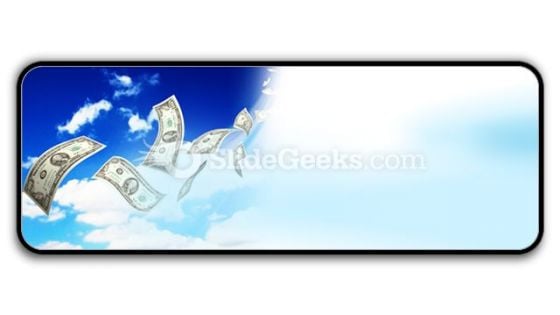 Dollar Bills Fly In Flocks PowerPoint Icon R