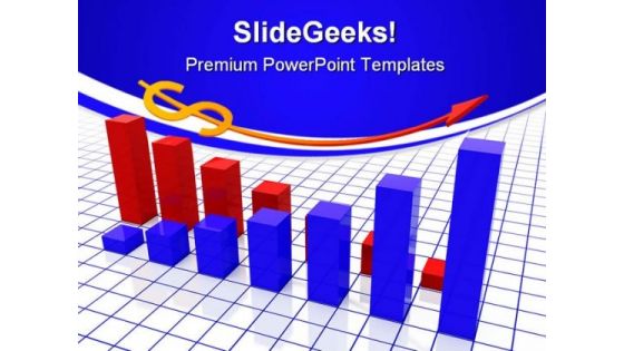 Dollar Chart Business PowerPoint Themes And PowerPoint Slides 0611