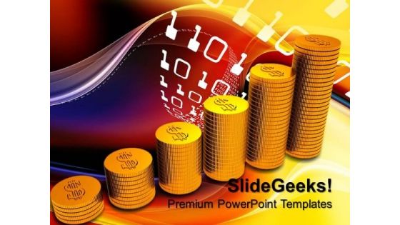 Dollar Coins Finance PowerPoint Templates And PowerPoint Themes 0712