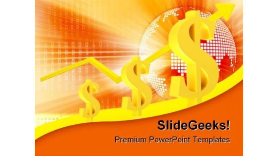 Dollar Growth Future PowerPoint Template 0910