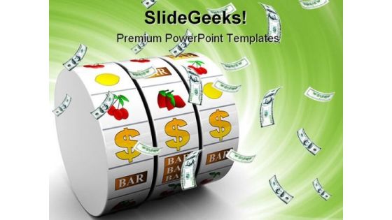 Dollar Jackpot Money PowerPoint Themes And PowerPoint Slides 0211