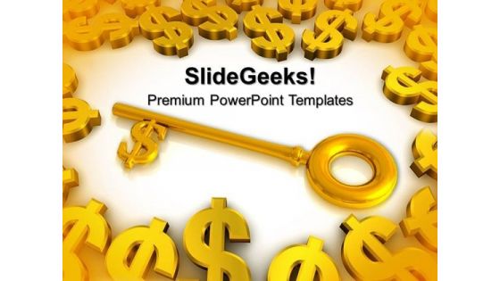 Dollar Key Finance PowerPoint Templates And PowerPoint Themes 1012