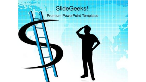 Dollar Ladder Success PowerPoint Templates And PowerPoint Themes 0212