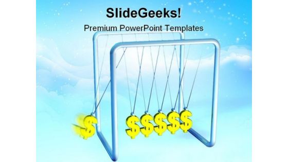 Dollar Pendulum Money PowerPoint Backgrounds And Templates 1210