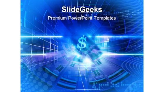 Dollar Sign Business PowerPoint Backgrounds And Templates 1210