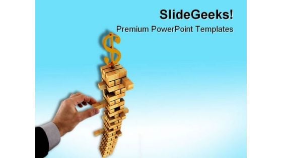 Dollar Sign Finance PowerPoint Themes And PowerPoint Slides 0811