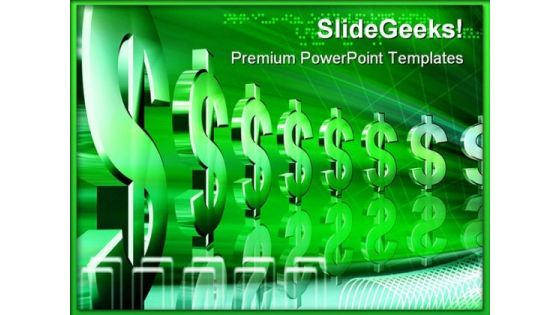 Dollar Sign Money PowerPoint Background And Template 1210