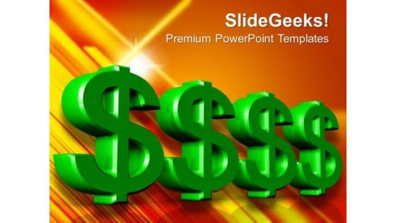 Dollar Sign Money PowerPoint Templates And PowerPoint Themes 1012