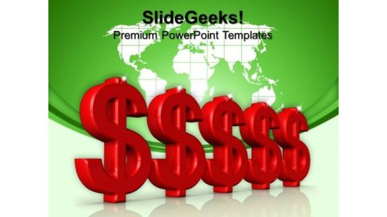 Dollar Signs Business PowerPoint Templates And PowerPoint Themes 0912