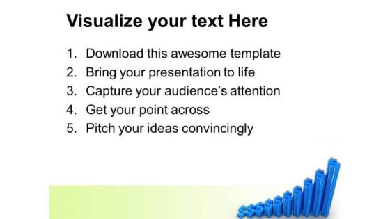 Dollar Signs Graph Increasing PowerPoint Templates And PowerPoint Themes 1012