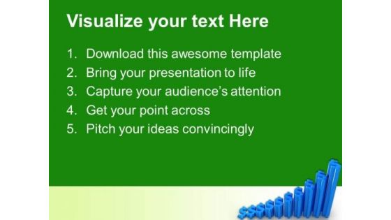 Dollar Signs Graph Increasing PowerPoint Templates And PowerPoint Themes 1012
