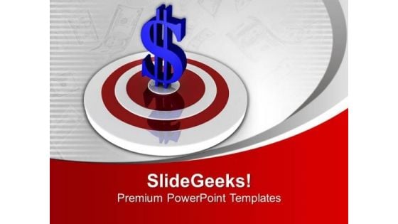 Dollar Symbol On Target Board PowerPoint Templates Ppt Backgrounds For Slides 0313 Dollar Symbol On Target Board PowerPoint Templates Ppt Backgrounds For Slides 0313