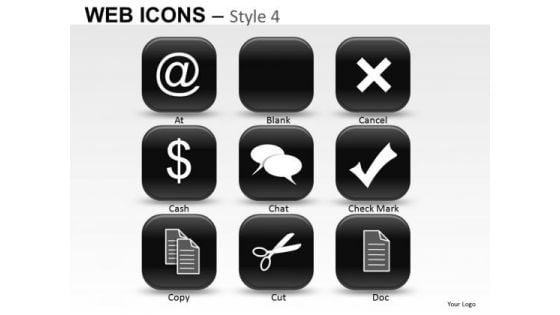 Dollar Web Icons PowerPoint Slides And Ppt Diagram Templates