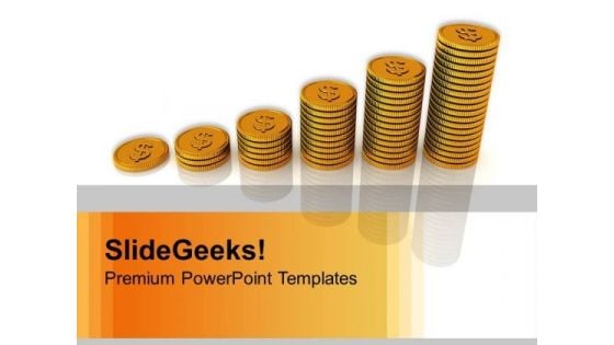 Dollars Forming Bar Graph Business PowerPoint Templates Ppt Backgrounds For Slides 1212