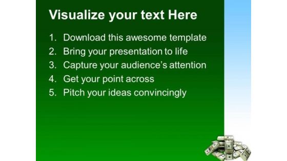 Dollars Stack Money Finance PowerPoint Templates And PowerPoint Themes 0612