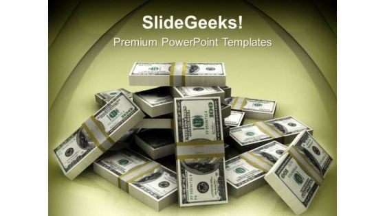 Dollars Stack Money PowerPoint Templates And PowerPoint Themes 1012