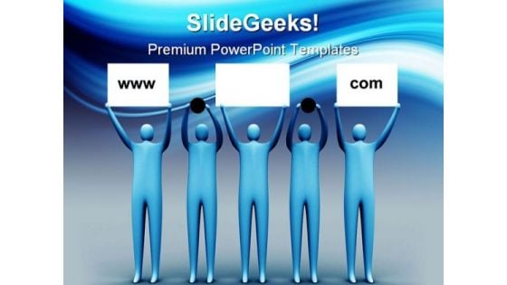 Domain Advertising Internet PowerPoint Backgrounds And Templates 1210