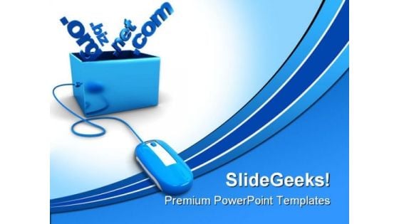 Domain Names Internet PowerPoint Themes And PowerPoint Slides 0211