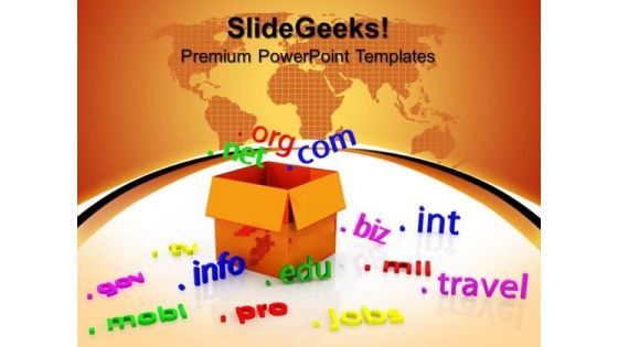 Domains Networking Business Communication PowerPoint Templates And PowerPoint Themes 0812