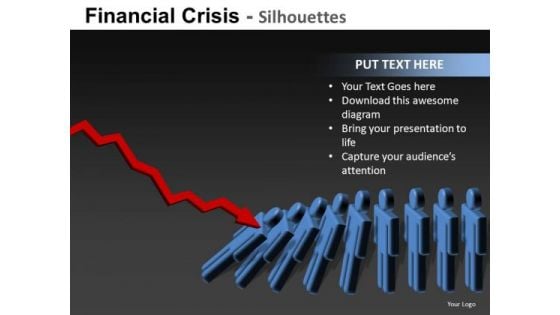 Domino Effect Global Recession PowerPoint Templates