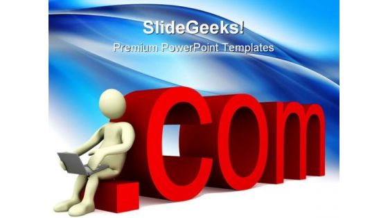 Dot Com Computer PowerPoint Templates And PowerPoint Backgrounds 0511