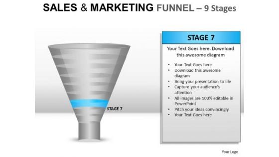 Download 9 Stages Editable Sales Funnel PowerPoint Slides And Ppt Diagram Templates