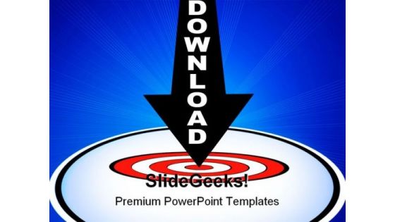 Download Arrow Target Interent PowerPoint Templates And PowerPoint Backgrounds 0611