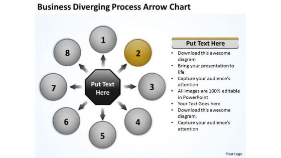 Download Diverging Process Arrow Chart Ppt Relative Circular Flow PowerPoint Slides
