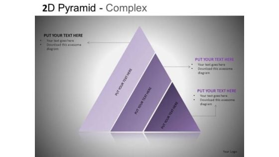 Download Editable PowerPoint Pyramid Slides With Diagonal Layers