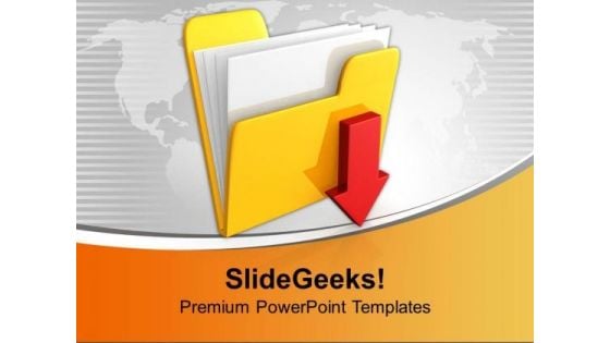 Download Folder Icon Computer PowerPoint Templates Ppt Backgrounds For Slides 0113