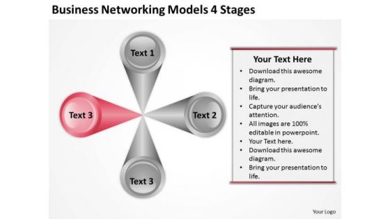 Download Networking Models 4 Stages Ppt Creating Business Plan Free PowerPoint Slides