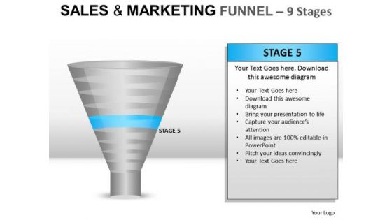 Download Sales And Marketing Funnel 9 PowerPoint Slides And Ppt Diagram Templates