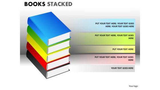 Download Stacked Books PowerPoint Ppt Slides