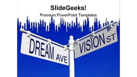 Dream And Vision Signs Metaphor PowerPoint Templates And PowerPoint Backgrounds 0811