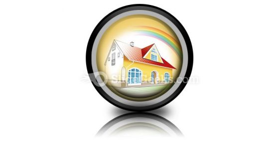 Dream Home Coming True PowerPoint Icon Cc