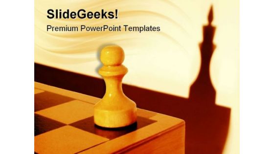 Dream Of A Pawn Game PowerPoint Templates And PowerPoint Backgrounds 0311