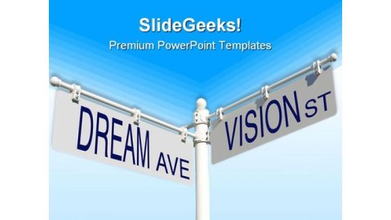 Dream Vision Metaphor PowerPoint Themes And PowerPoint Slides 0611