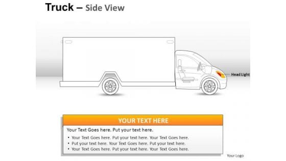 Driver Yellow Truck PowerPoint Slides And Ppt Diagram Templates