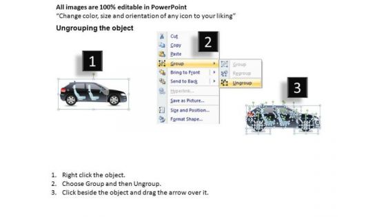 Driving Effortless 2 Door Gray Car Side PowerPoint Slides And Ppt Diagram Templates