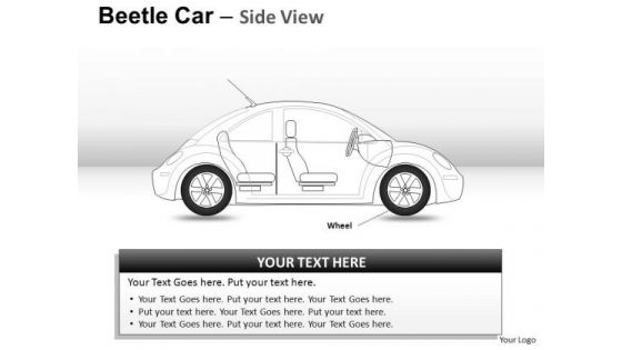 Driving Red Beetle Car PowerPoint Slides And Ppt Diagram Templates