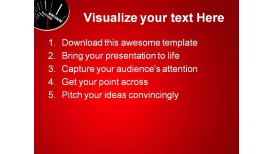 Drunk Buzzed Business PowerPoint Themes And PowerPoint Slides 0811
