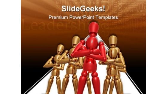 Dummy Team Leadership PowerPoint Templates And PowerPoint Backgrounds 0611