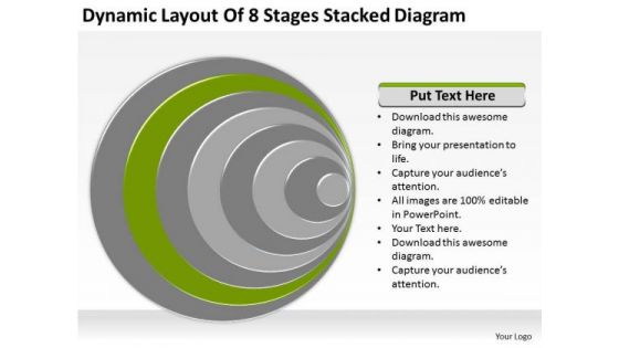 Dynamic Layout Of 8 Stages Stacked Diagram Ppt Build Business Plan PowerPoint Templates