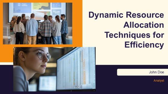 Dynamic Resource Allocation Techniques For Efficiency PPT Example AT