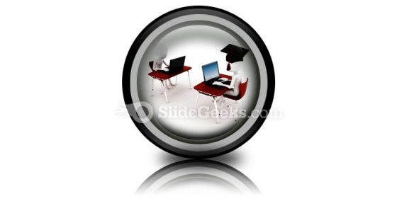E-learning PowerPoint Icon Cc