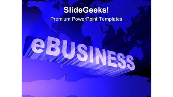 E Business Abstract PowerPoint Templates And PowerPoint Backgrounds 0611