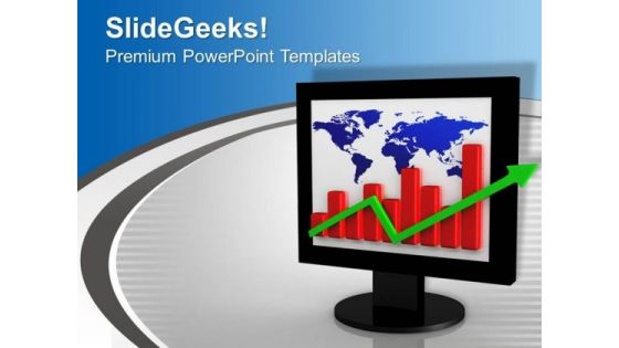 E Business Graph Showing Graph PowerPoint Templates Ppt Backgrounds For Slides 0213