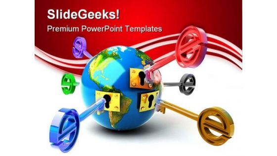 E Key Globe PowerPoint Templates And PowerPoint Backgrounds 0211