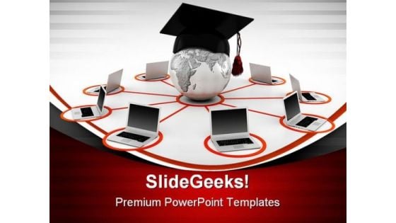 E Learning Concept Law PowerPoint Themes And PowerPoint Slides 0311